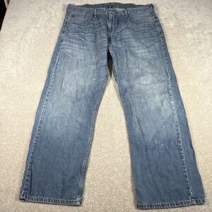 Levis 569 Straight Leg Blue Jeans Mens 38 X 30 (FITS 38 X 29) Denim Cotton READ